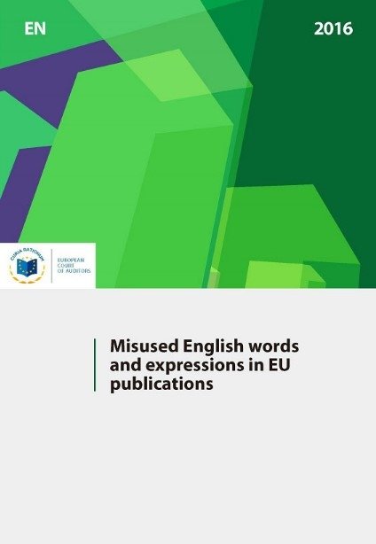 欧盟出版物中被误用的英语单词和表达方式（英文原版）